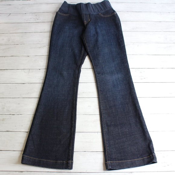 Gap Women Maternity Denim Blue Jeans Size 2 Reg Long and Lean - Picture 5 of 9
